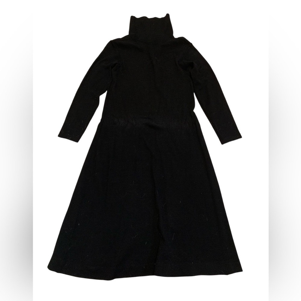 Black Turtleneck Maxi Dress - Classic Women's Maxi